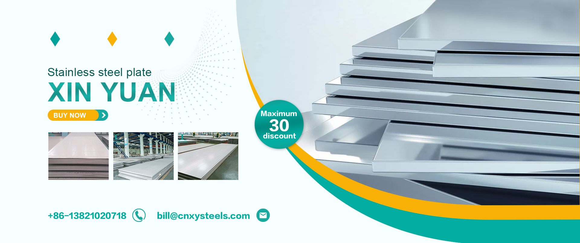 plaque en acier inoxydable